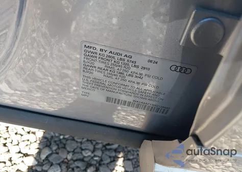 2024 Audi Sq5 Premium Tfsi Quattro Tiptronic z USA, uszkodzony, nr VIN WA1A4AFYXR2128480